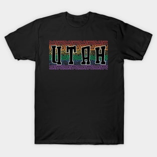 LGBTQ PATTERN USA UTAH T-Shirt